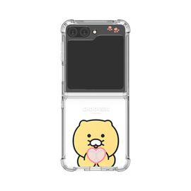 [S2B] KAKAO FRIENDS Clear TPU+PC Bumper Case for Galaxy Z Flip6 – Dual Protection, Shock-Absorbing Corners, Side Loop Strap Hole, Precise Fit - Made in Korea